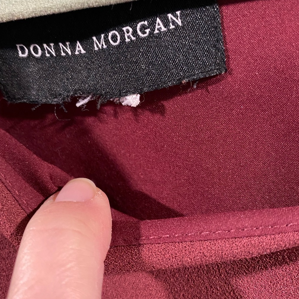 Donna Morgan Burgundy Cocktail Dress